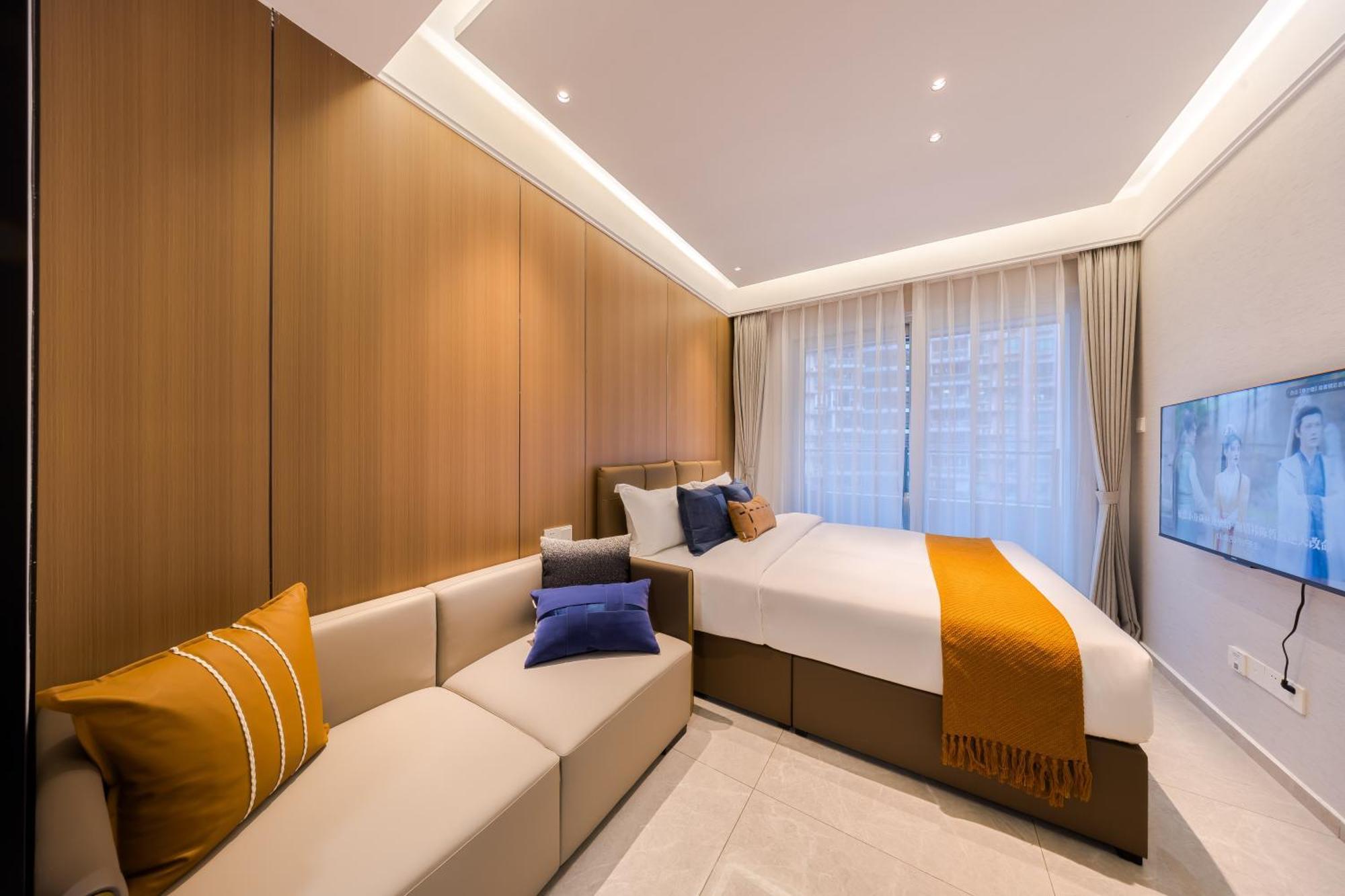 XI Ke Executive Apartment - Shenzhen Futian Exhibition Center Exteriör bild